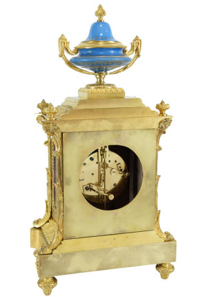 Pendule en bronze et porcelaine Napoléon III – Image 9