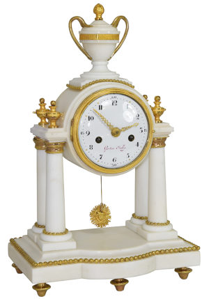 Petite Pendule portique XVIIIème époque Louis XVI "Gaston" – Bild 3