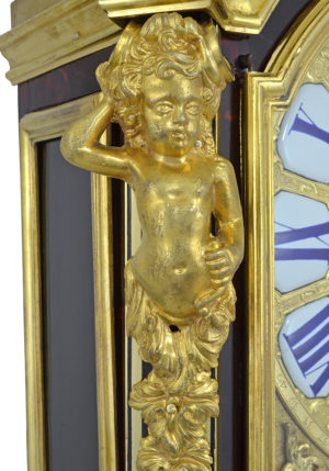 Cartel d'applique louis XIV fin XVIIème en écaille – Image 9