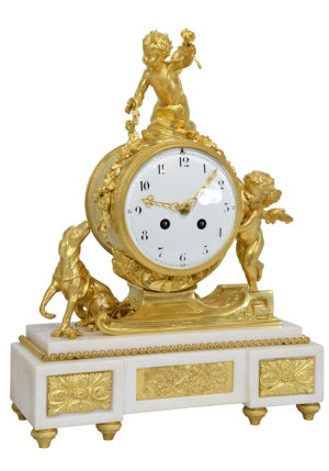 Pendule "Angelots aux traineau" Napoléon III - Image 3