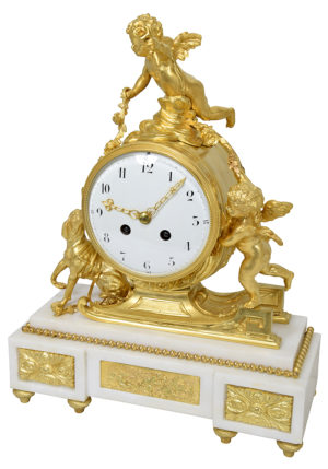 Pendule "Angelots aux traineau" Napoléon III - Image 5