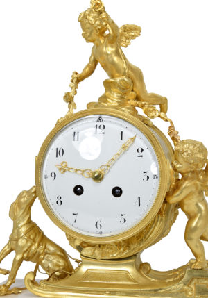 Pendule "Angelots aux traineau" Napoléon III - Image 4