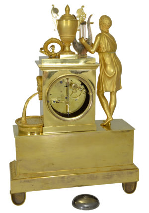Pendule en bronze doré au mercure "Le mythe d'Orphée" – Image 6