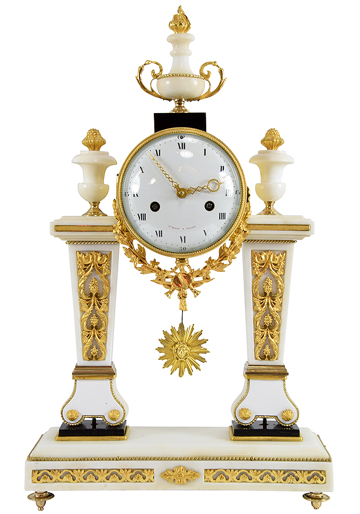 Pendule portique XVIIIème Epoque Louis XVI RIOLLE