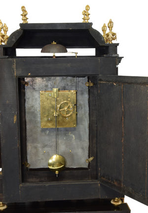 XL Pendule "Religieuse" avec socle style Louis XIV marqueterie – Image 7