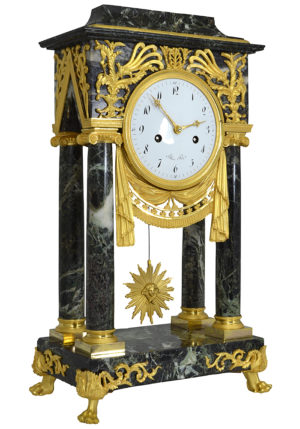 Pendule portique d'époque Empire signé "Blanc Fils" – Image 4