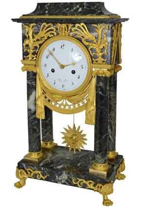 Pendule portique d'époque Empire signé "Blanc Fils" – Image 3