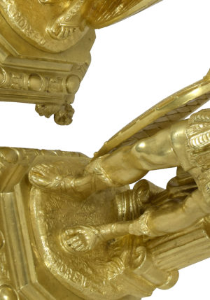 Paire de sculptures guerrières Athéna et Mars signé "Moreau" – Image 7