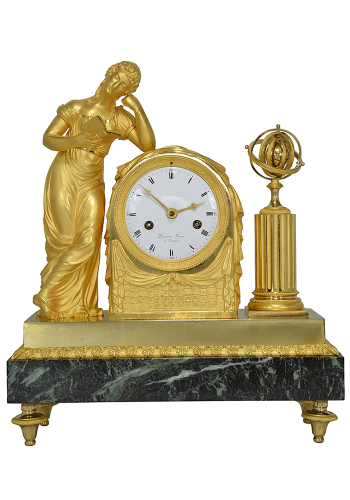 Pendule d'époque Empire "Astronomie, Uranie"
