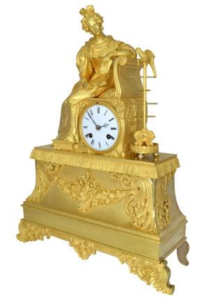 Pendule Romantique "Elégante et son oiseaux" 1840 - Image 3