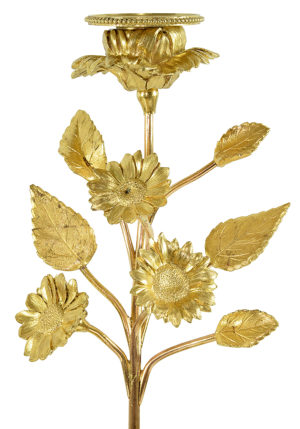 Paire de Bougeoirs "fleurs" XIXème – Image 2