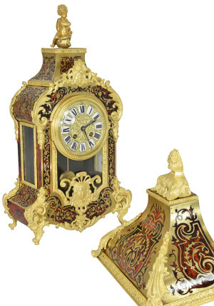 Cartel d'applique Marqueterie Boulle Ecaille Napoléon III – Bild 9