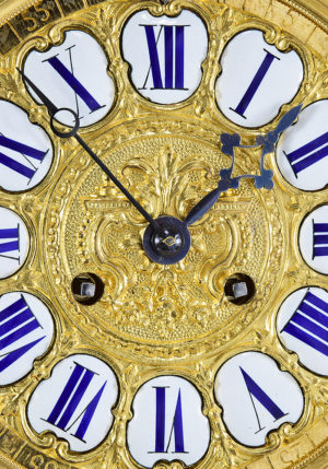 Grande Pendule cartel Louis XV en bronze doré Napoléon III – Image 5