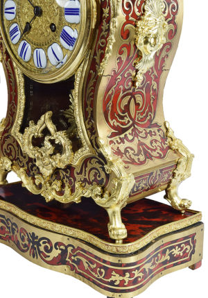 Cartel style Louis XV écaille de tortue marqueterie Boulle – Bild 7