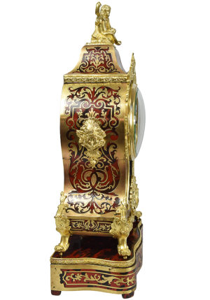 Cartel style Louis XV écaille de tortue marqueterie Boulle – Bild 4