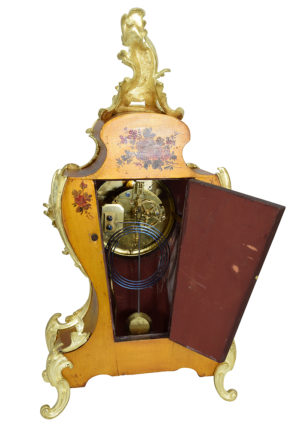 Cartel d'applique de style Louis XV vernis martin et bronze doré - Image 5