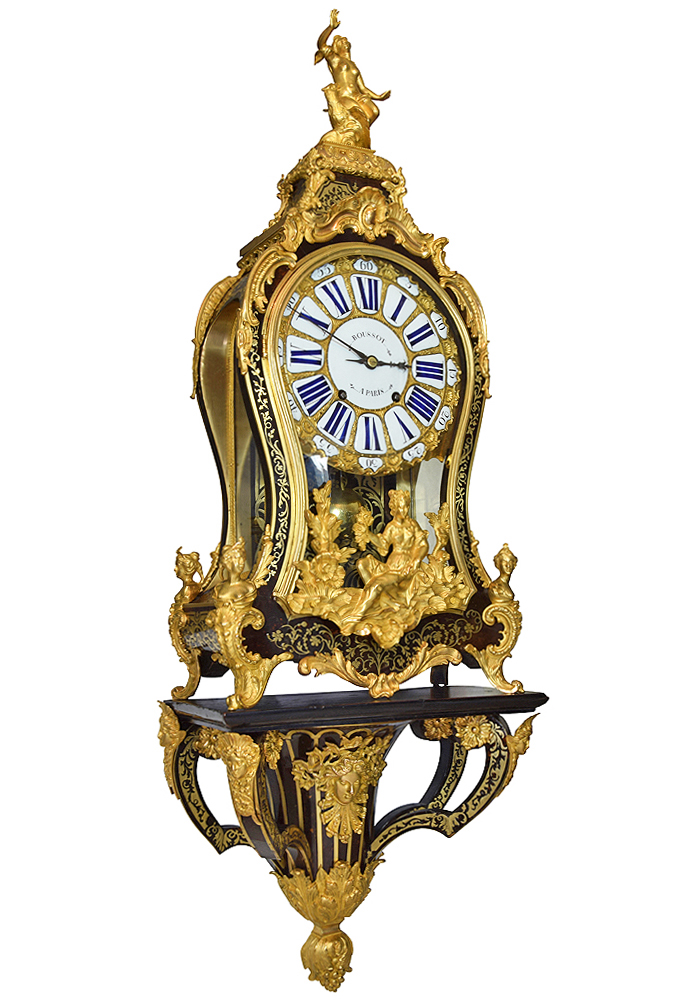 Cartel d'applique d'époque Louis XV 1750 "BOUSSOT" 130cm