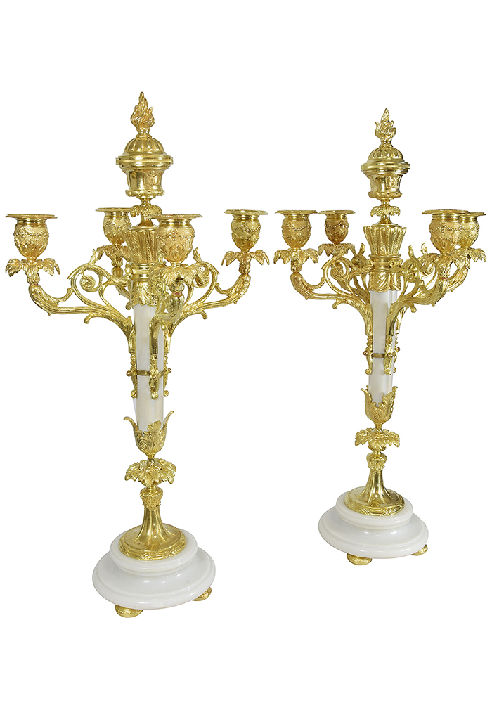 chandelier-louis-XVI-marbre-carrare-carquois-4