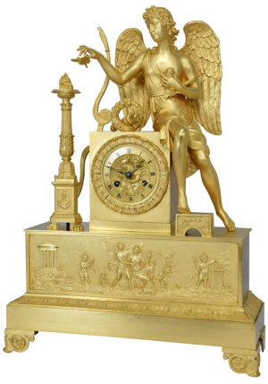 Pendule Eros bronze doré au mercure – Bild 3