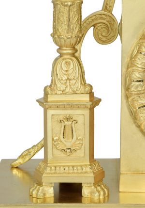 Pendule Eros bronze doré au mercure – Bild 7