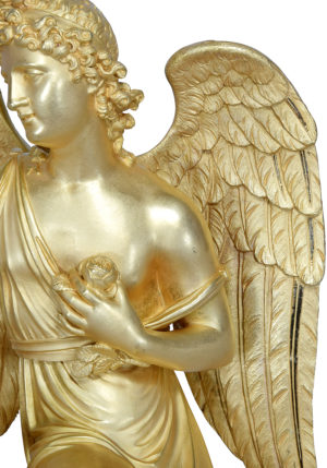 Pendule Eros bronze doré au mercure – Bild 4