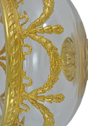 Coupe en cristal et bronze doré XIXème. – Image 4