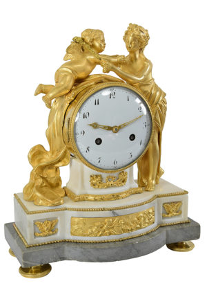 Pendule Epoque Louis XVI "Couronnement de l'angelot" – Image 3