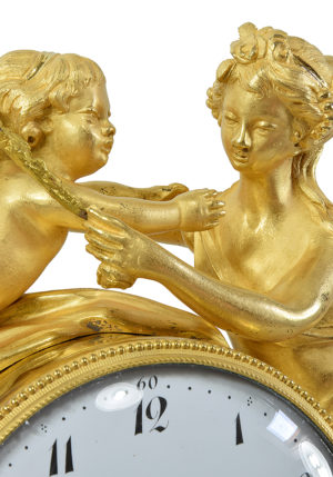 Pendule Epoque Louis XVI "Couronnement de l'angelot" – Image 5