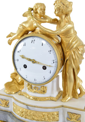 Pendule Epoque Louis XVI "Couronnement de l'angelot" – Image 7