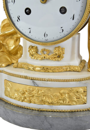 Pendule Epoque Louis XVI "Couronnement de l'angelot" – Image 4