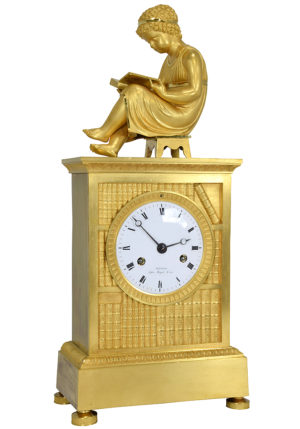 Pendule bibliothèque "enfant à la lecture" Empire – Bild 3