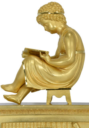 Pendule bibliothèque "enfant à la lecture" Empire – Bild 5