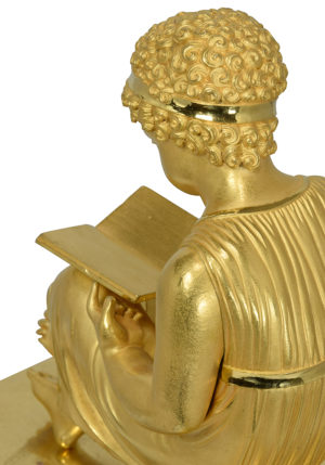 Pendule bibliothèque "enfant à la lecture" Empire – Bild 4