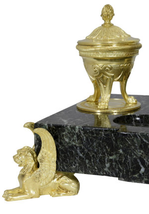 Encrier de style Empire "Aigle Royal et Sphinx" XIXème - Image 7