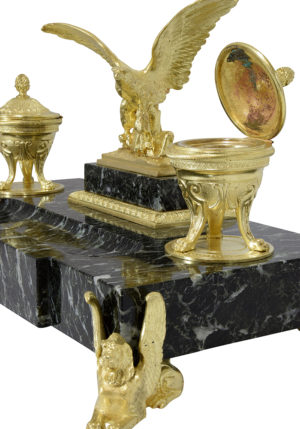 Encrier de style Empire "Aigle Royal et Sphinx" XIXème - Image 6