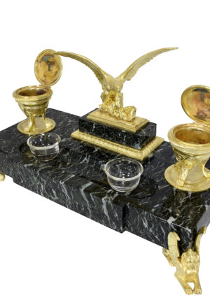 Encrier de style Empire "Aigle Royal et Sphinx" XIXème - Image 5