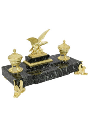 Encrier de style Empire "Aigle Royal et Sphinx" XIXème - Image 4