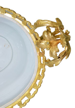 XL Jardinière style louis XV porcelaine céladon et bronze doré - Image 3