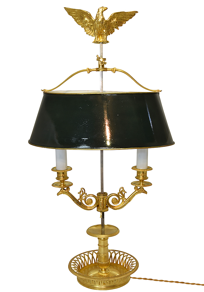 Lampes bouillotte style Empire d'époque Napoléon III