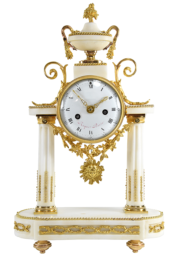 Pendule portique XVIIIème époque Louis XVI  "Roque n°1005"