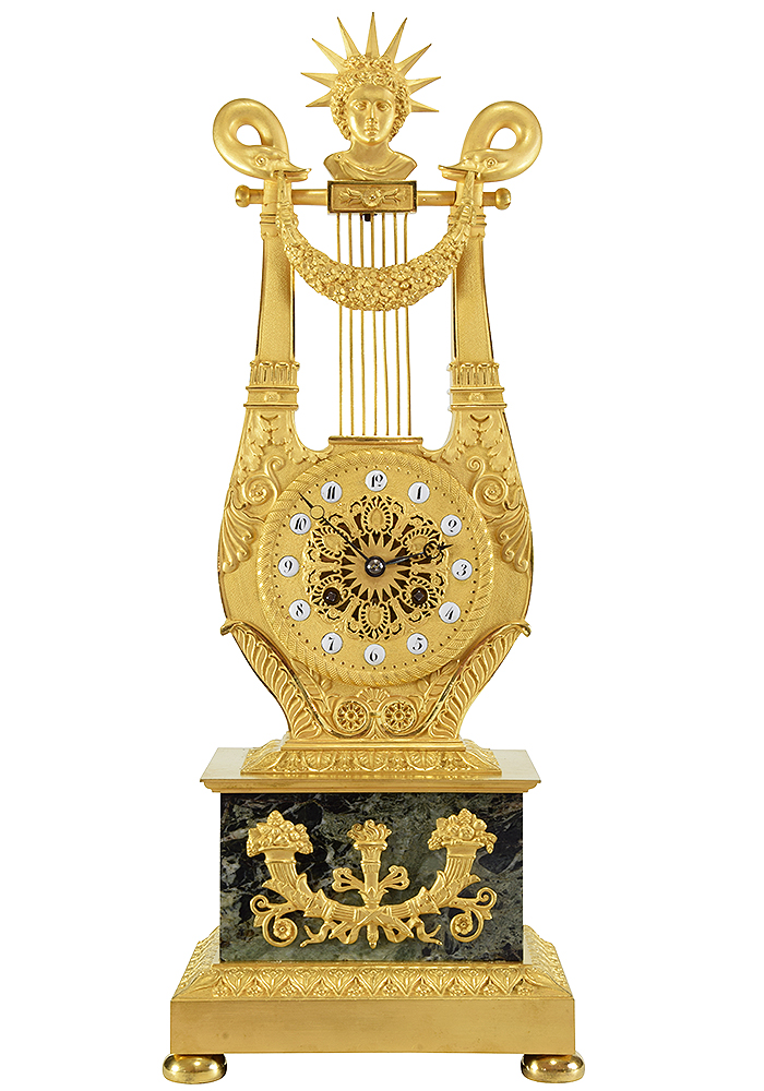 Pendule Lyre d'époque Empire