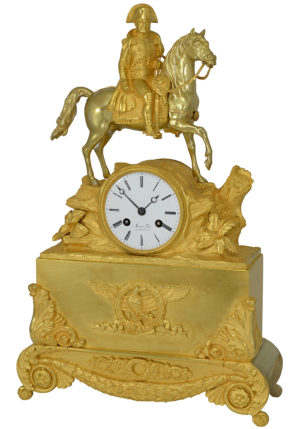 Pendule en bronze "Napoléon 1er à cheval" – Bild 6
