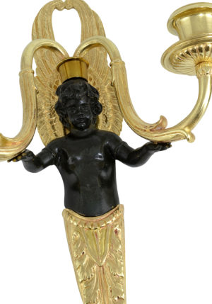 Paire d'appliques aux angelots d'époque Napoléon III - Image 5