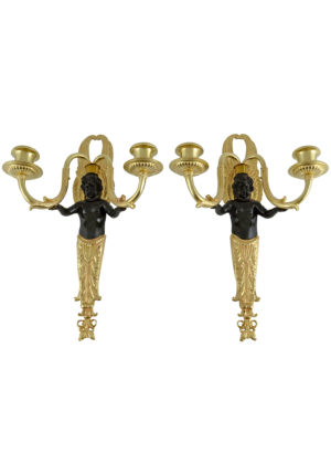 Paire d'appliques aux angelots d'époque Napoléon III - Image 6