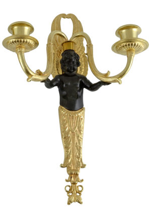 Paire d'appliques aux angelots d'époque Napoléon III - Image 3