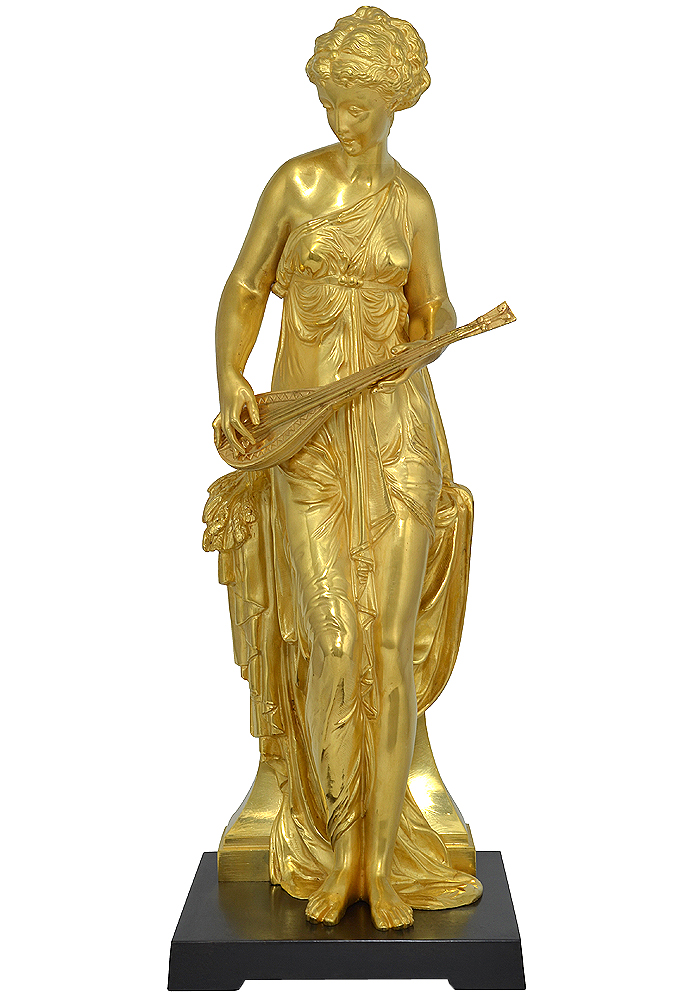 Sculpture en bronze doré signé "Paul DUBOY" 1830 - 1887