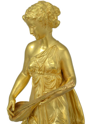 Sculpture en bronze doré signé "Paul DUBOY" 1830 - 1887 - Image 5