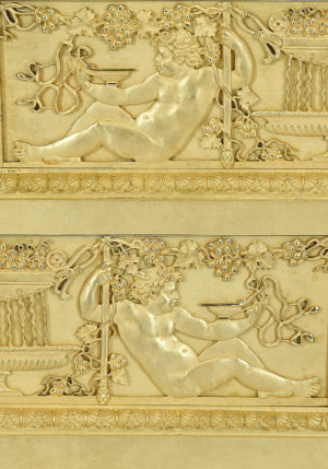 Pendule Empire Bacchus. Bronzier "Ledure" Horloger "Hémon" – Bild 11