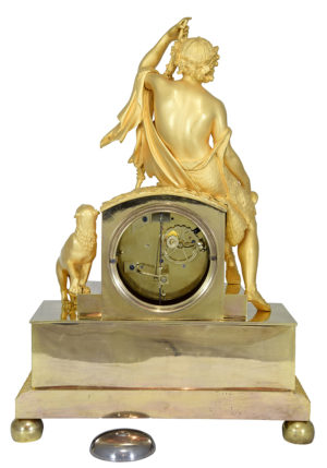 Pendule Empire Bacchus. Bronzier "Ledure" Horloger "Hémon" – Bild 10