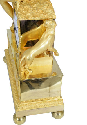 Pendule Empire Bacchus. Bronzier "Ledure" Horloger "Hémon" – Bild 6